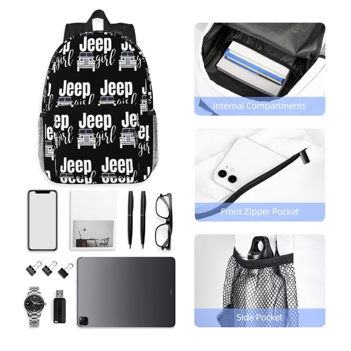Women'S Jeep Bags - Рюкзак Jeep Girl, горячая распродажа, вместительный