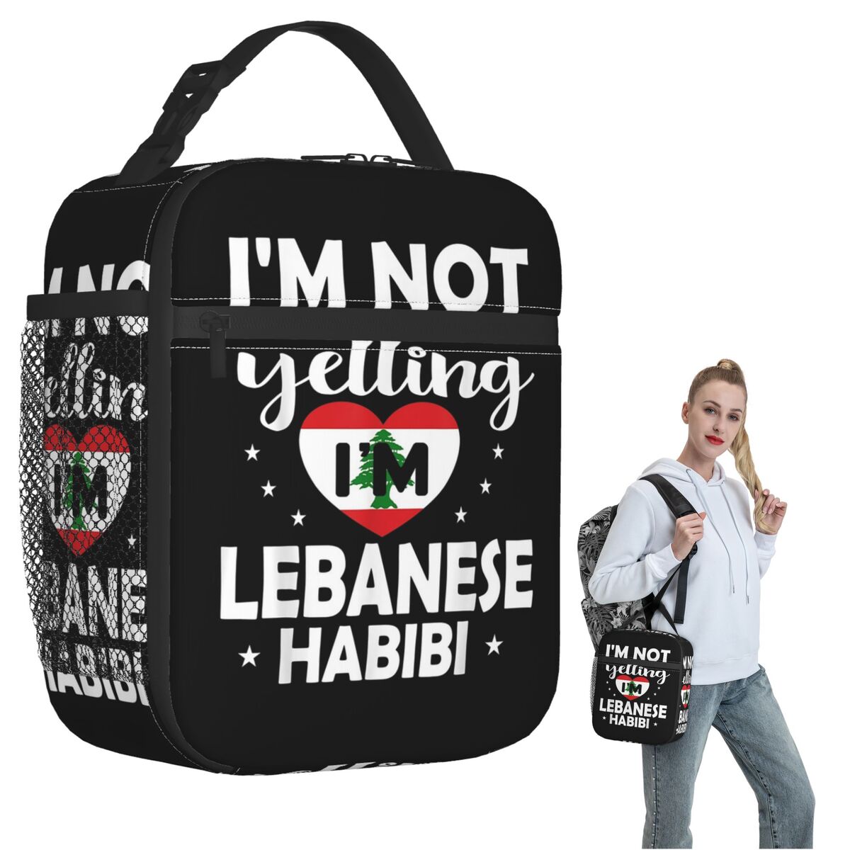Women Bags Lebanon - Ланч-бокс с изображением ливанского флага, ливанских