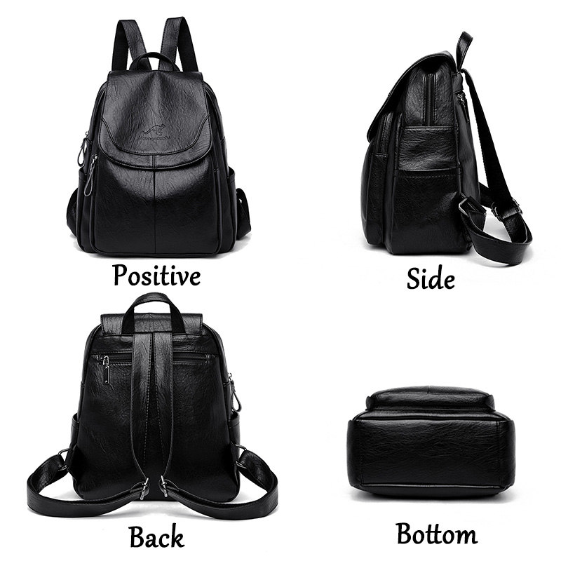 Women'S Vegan Bags - Винтажный рюкзак из мягкой кожи для