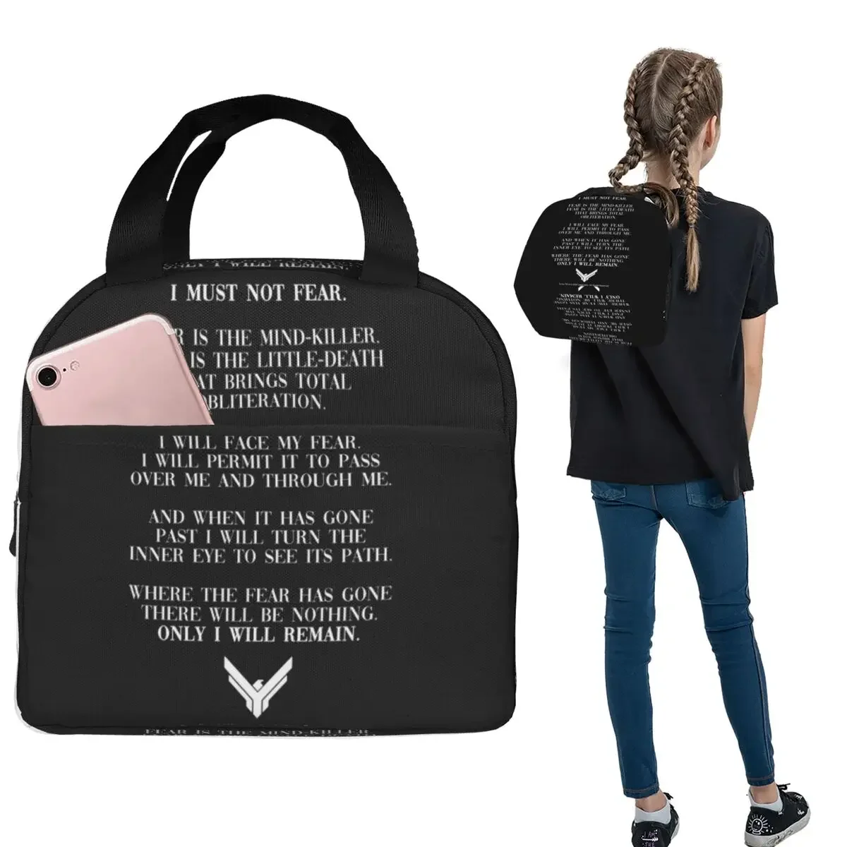 Women Bags Dune - Термосумка для обеда с надписью 