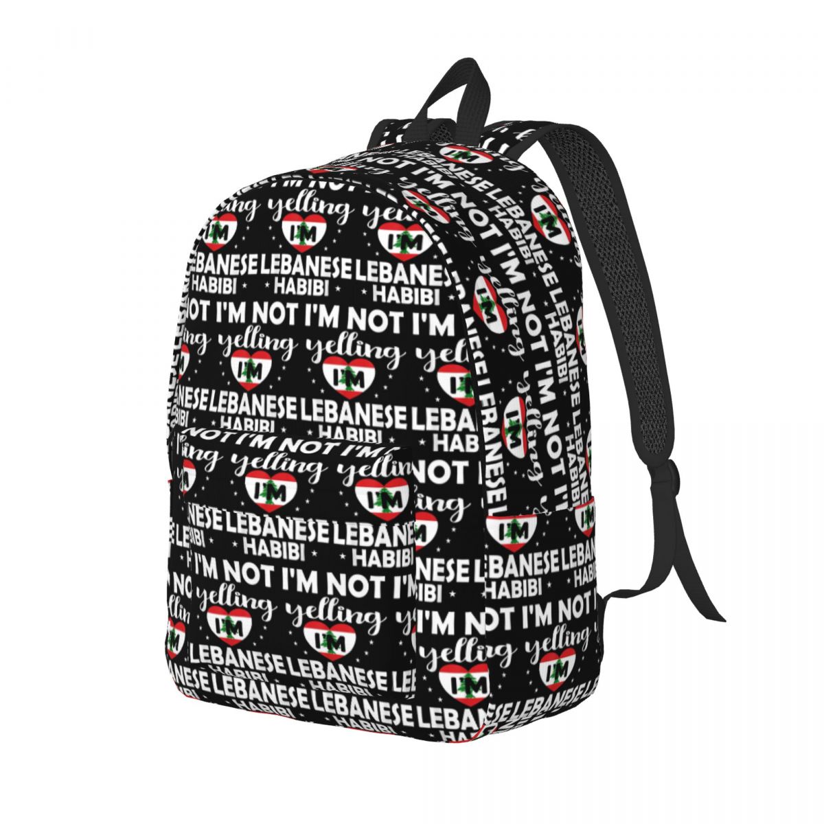 Women Bags Lebanon - Ливанский рюкзак с флагом Ливана, большой