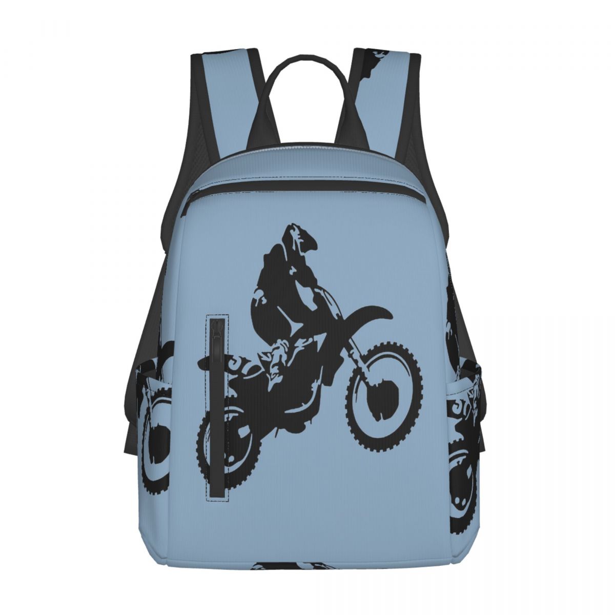 Women Bags Vector - Рюкзак Moto X Dirt Bike Monotone