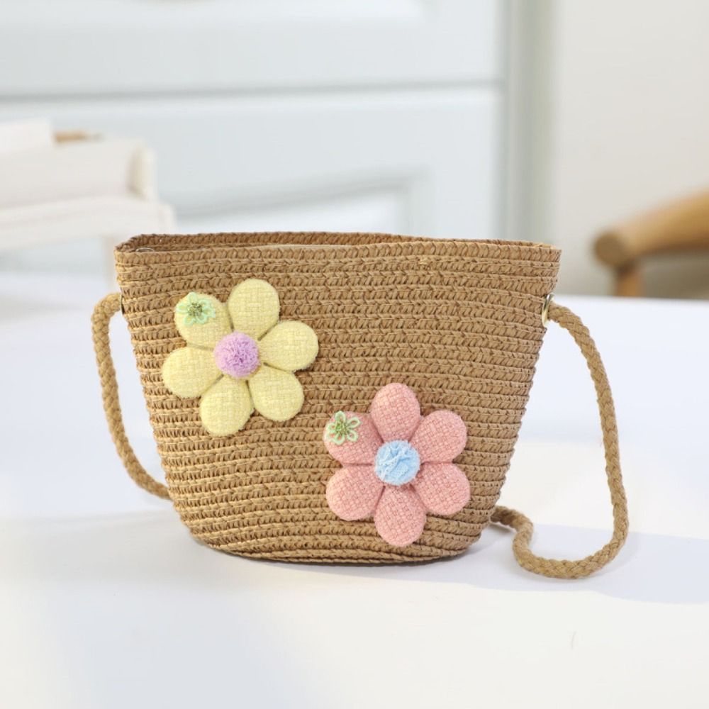 Woven Straw Bag - Ручная плетеная соломенная сумка для девочек
