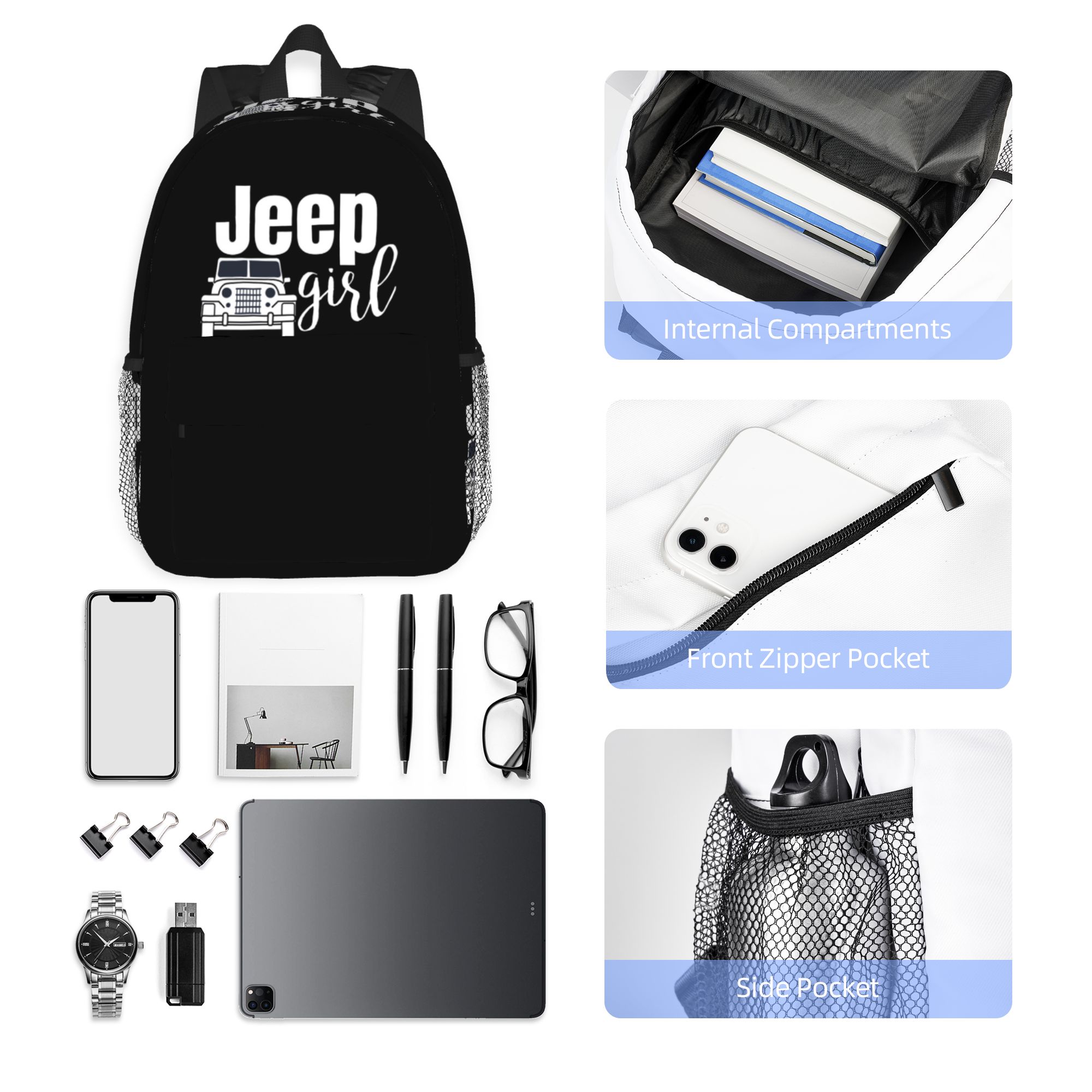 Women'S Jeep Bags - Рюкзак Jeep Girl, горячая распродажа, вместительный