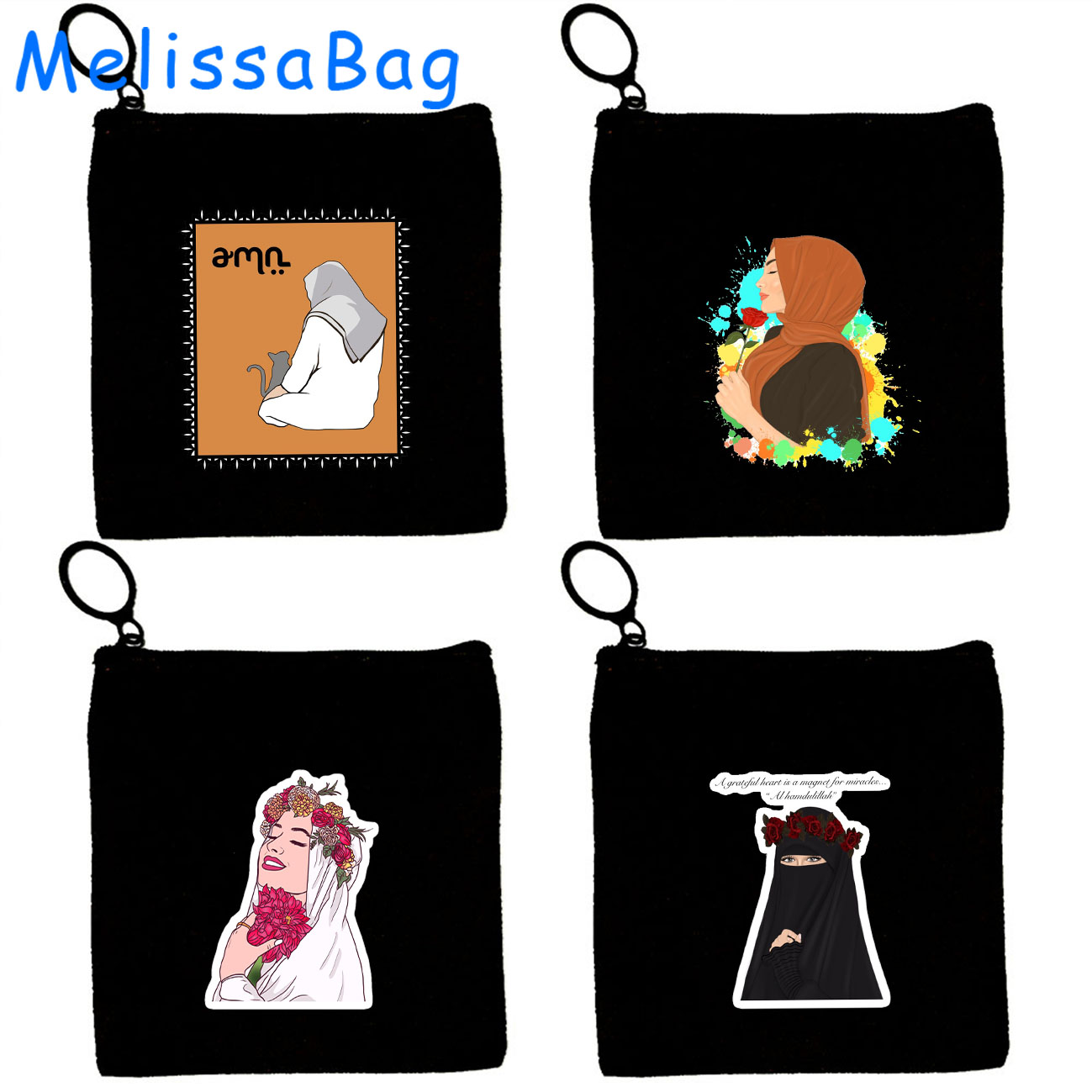 Women Bags Dubai - Арабская женская сумка-кошелек из канваса с