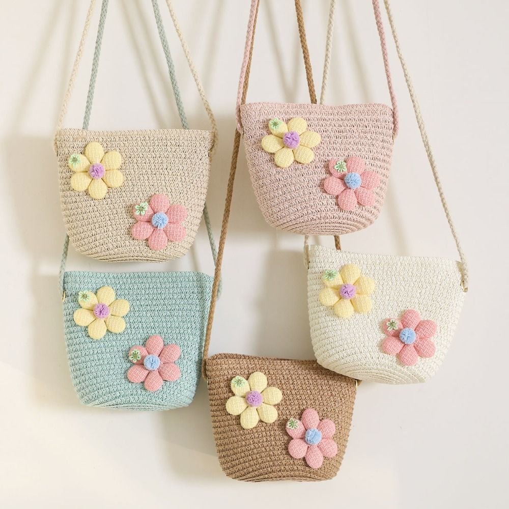 Woven Straw Bag - Сумка-кошелек ручной работы из плетеной соломы