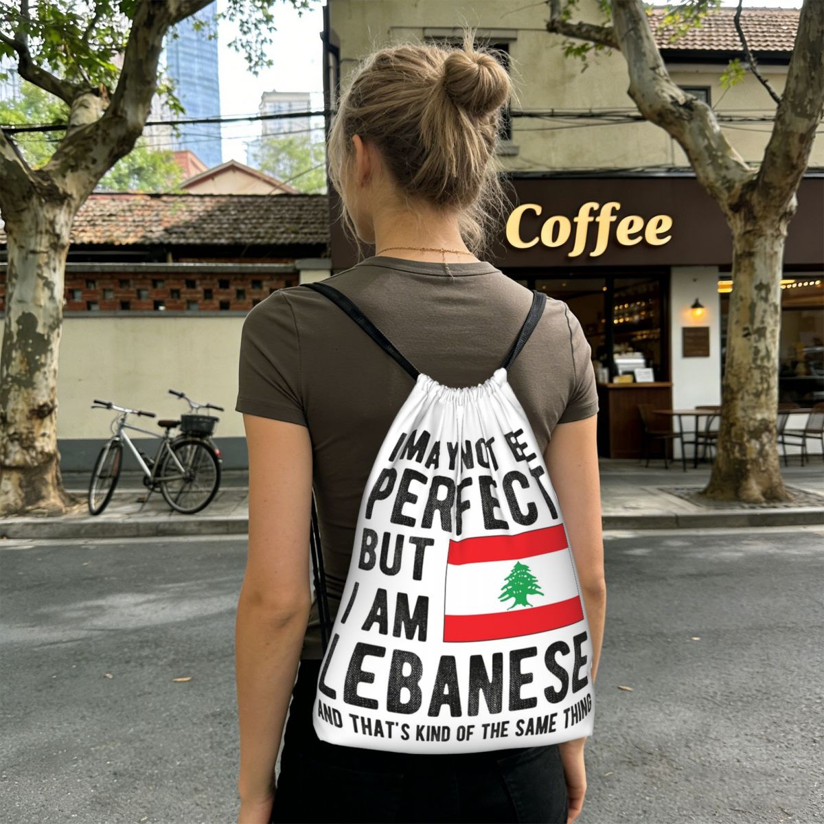 Рюкзак-мешок с флагом Ливана,  – обзор и цена Women Bags Lebanon