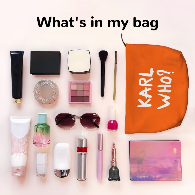 Косметичка Karl Who Slogan для – обзор и цена Women'S Karl Bags