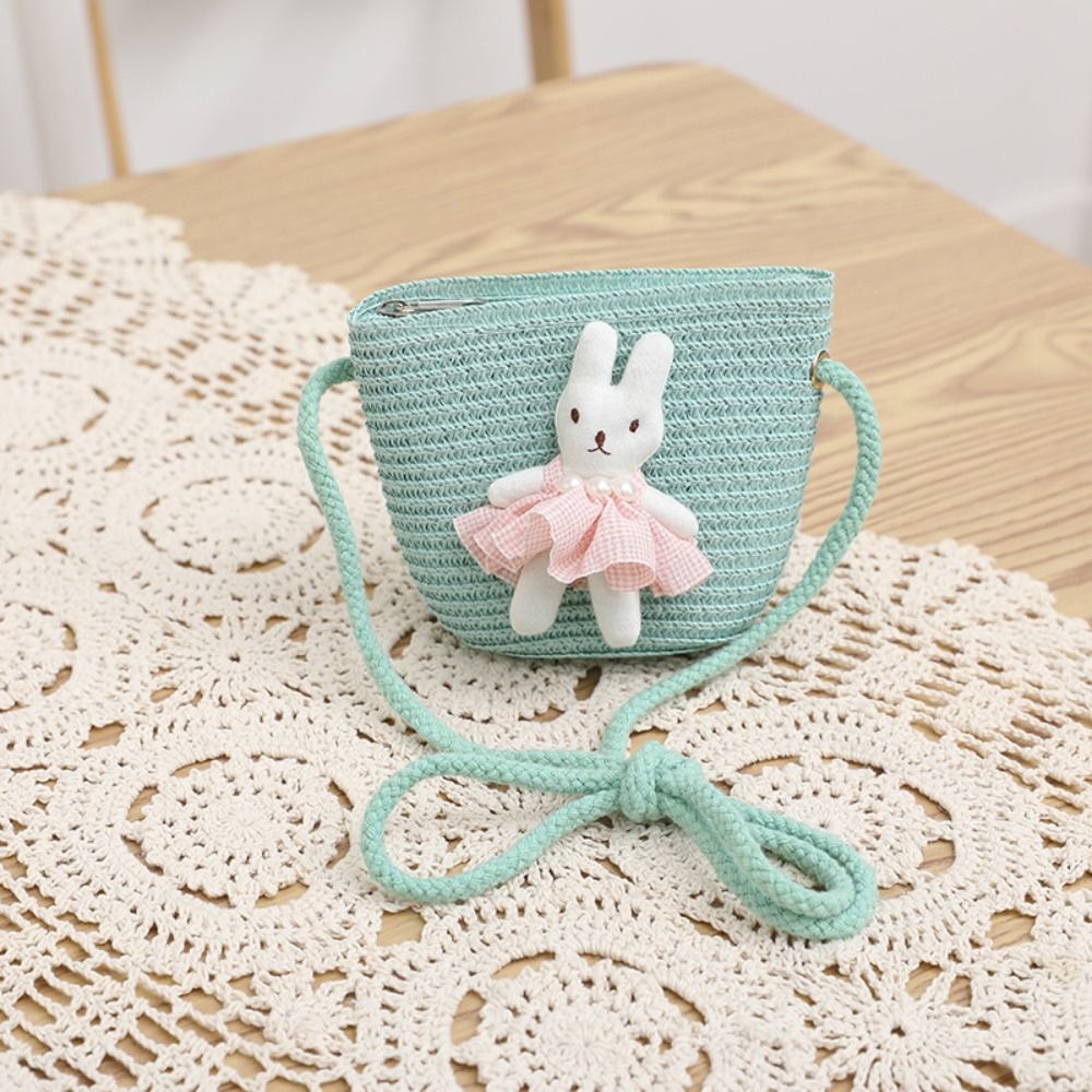 Милая мультяшная сумка-зайчик  – обзор и цена Woven Straw Bag