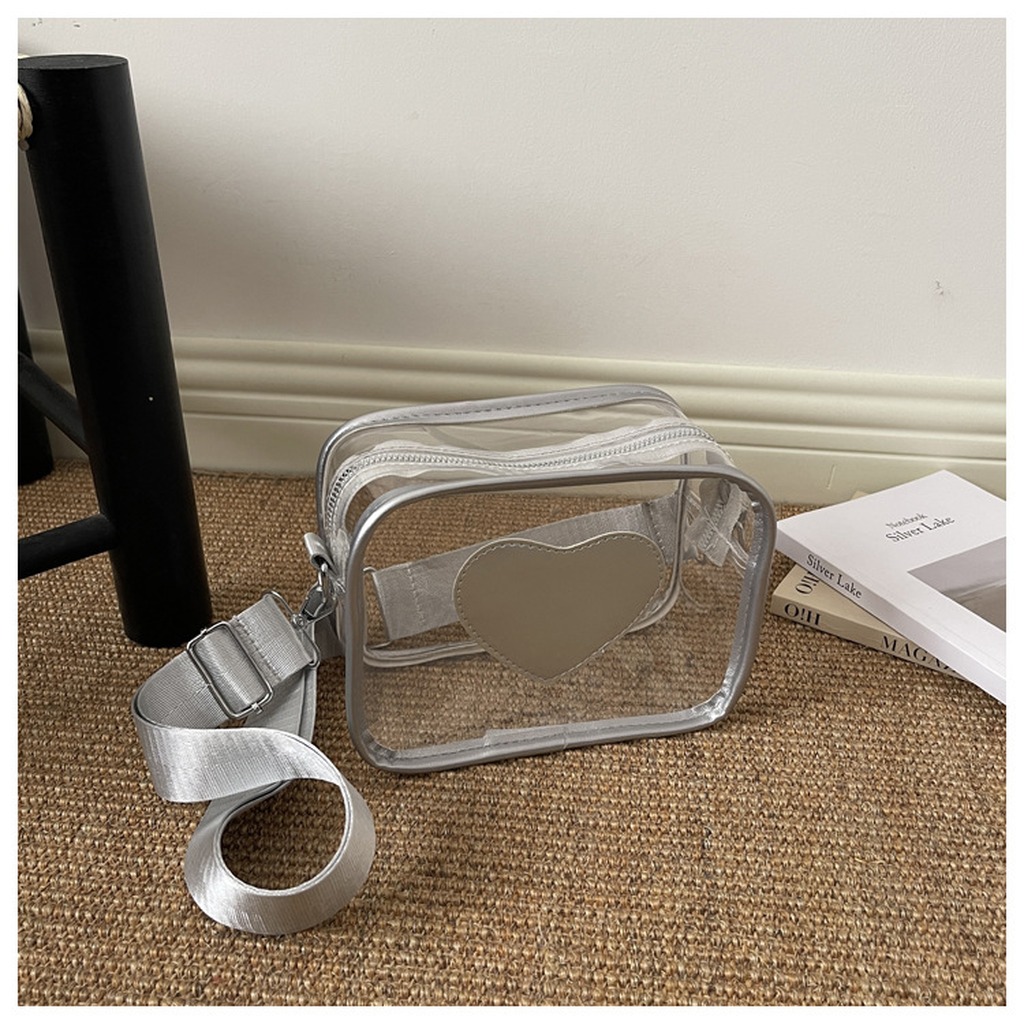 Сумка через плечо с декором в  – обзор и цена Jelly Bag Clear Pvc
