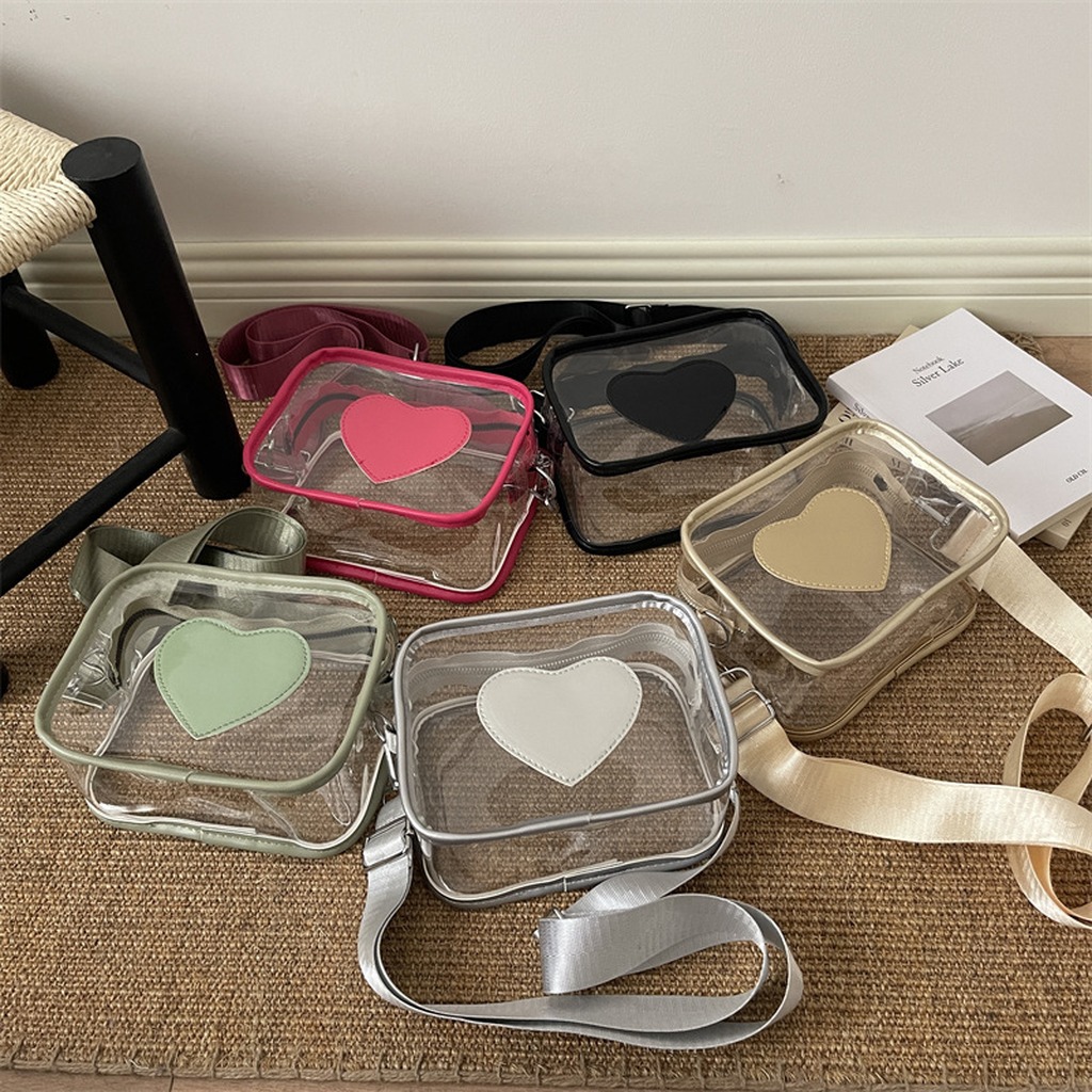Сумка через плечо с декором в  – обзор и цена Jelly Bag Clear Pvc