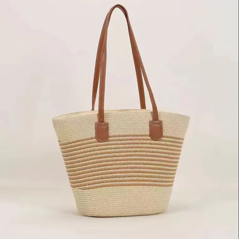 CLAREGQI Женская полосатая сол – обзор и цена Woven Straw Bag