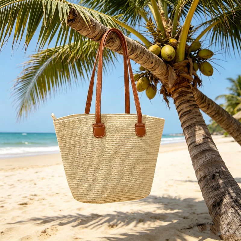 CLAREGQI Женская однотонная со – обзор и цена Woven Straw Bag